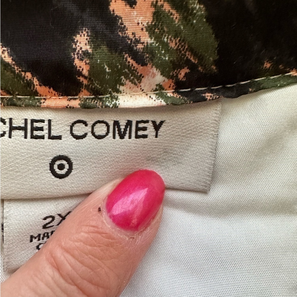 New NWT Rachel Comey Olive Green Leopard Print Cropped Quilted Jacket Size 2X - Picture 8 of 12